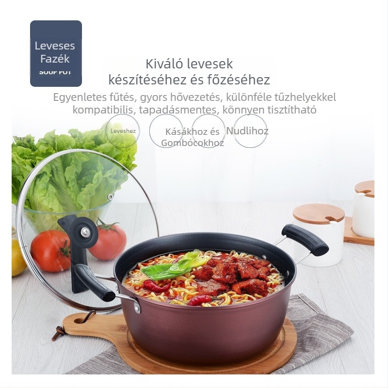 3-darabos rozsdamentes acélból készült wokkészlet: wok 32 cm, serpenyő 24 cm, fazék 24 cm üvegfedőkkel