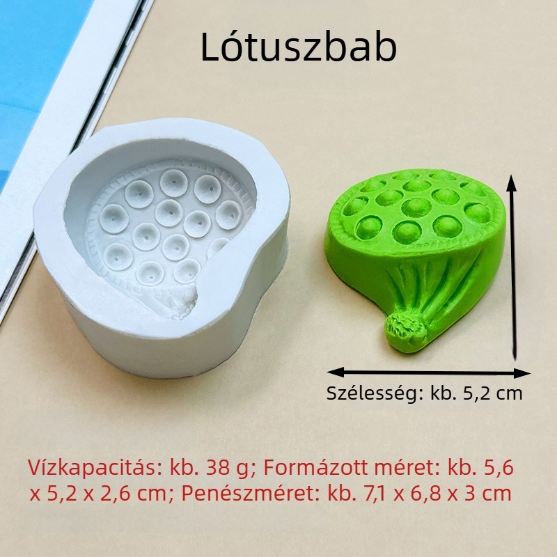 Lótuszvirág sorozat szilikonformák készlet szappan, fondant torták, csokoládé és gipsz kézműves projektekhez