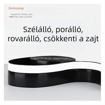 TPE ajtóhézag-tömítő szalag, ajtó alatti üveg tömítőszalag, ablakokra szilikon tömítőszalag