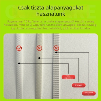 Nuanhui Packaging PP csomagoló szalag, nagy húzószilárdságú PP, 1206-3000m, logisztika, építőanyagok és élelmiszer csomagoláshoz