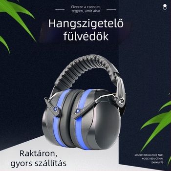 Fejre rögzíthető hangszigetelő fülvédők alváshoz és tanuláshoz, SNR 36