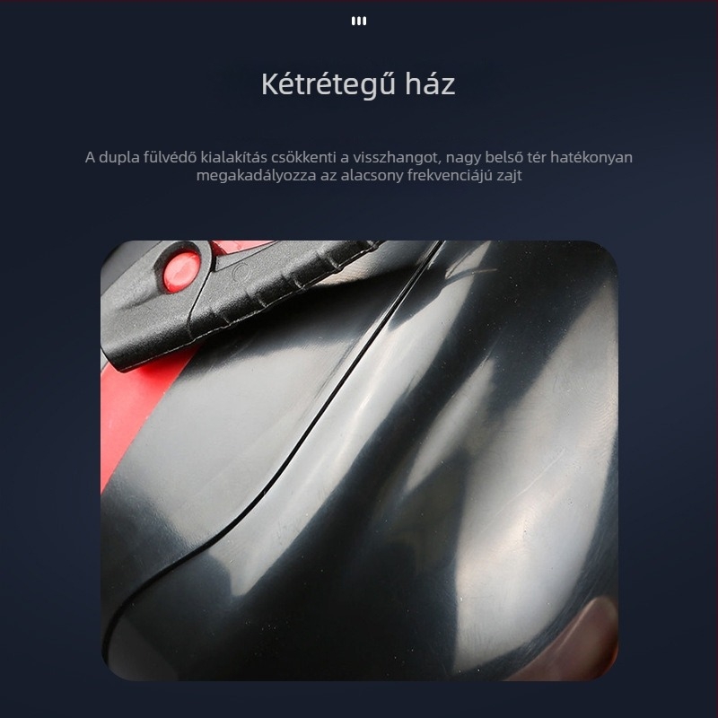 Fejre rögzíthető hangszigetelő fülvédők alváshoz és tanuláshoz, SNR 36
