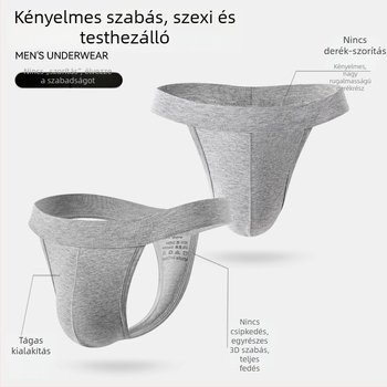 Férfi pamut tanga alacsony derekú