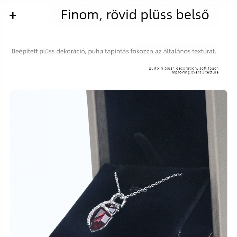 PU bőr ékszer tároló doboz kefés arany felülettel, gyűrűk, nyakláncok és medálok számára