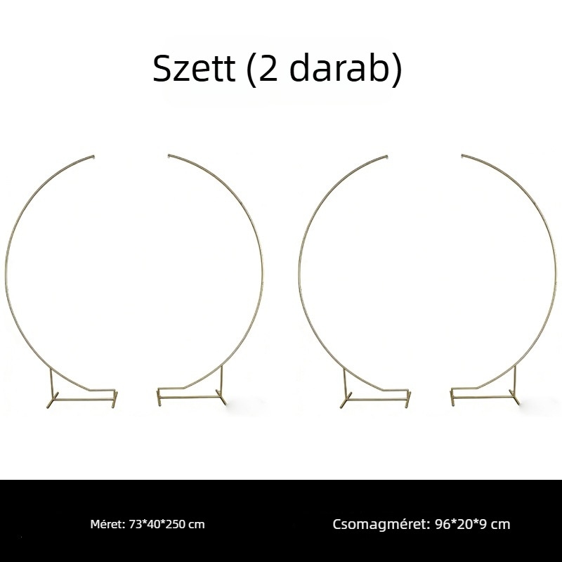 Esküvői boltívhez készült, mű rózsa gömbök, 2 darabos készlet