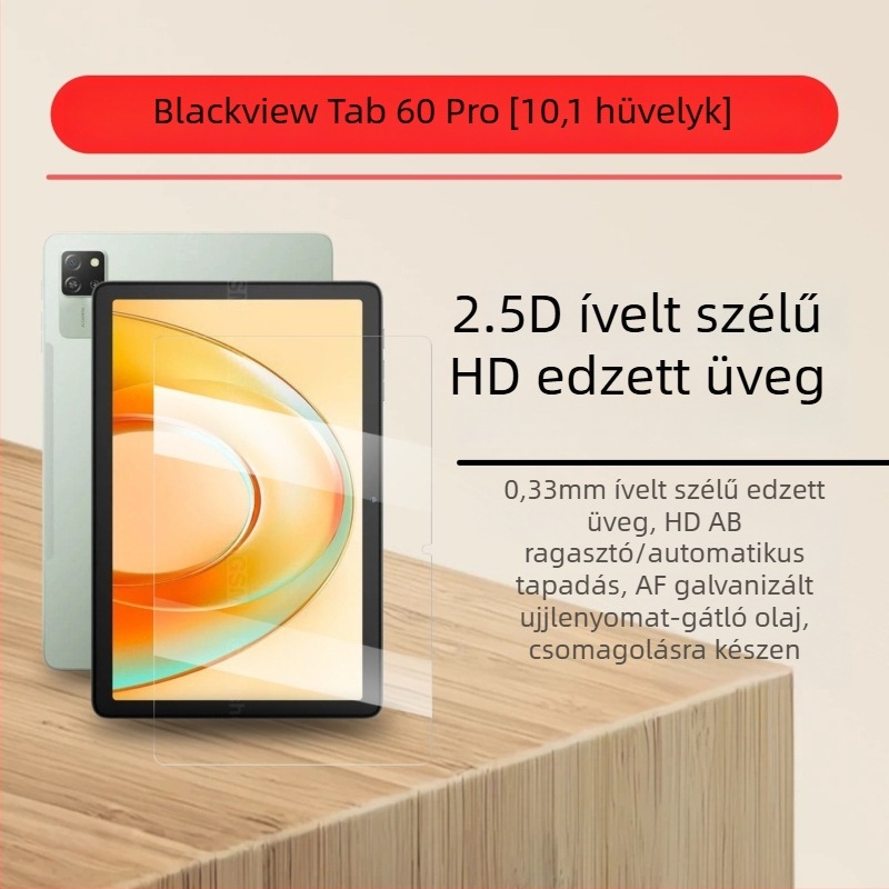OALeh 10,1 hüvelykes edzett üveg kijelzővédő tabletekhez — HD, karcolásálló, robbanásbiztos, elektroplatolt felület