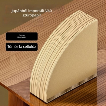 V60 konusos kávéfőző filterpapír kézi készítéshez, élelmiszer-minőségű