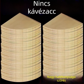 V60 konusos kávéfőző filterpapír kézi készítéshez, élelmiszer-minőségű