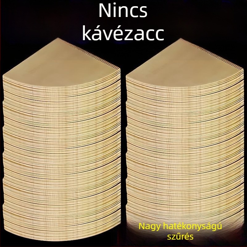 V60 konusos kávéfőző filterpapír kézi készítéshez, élelmiszer-minőségű