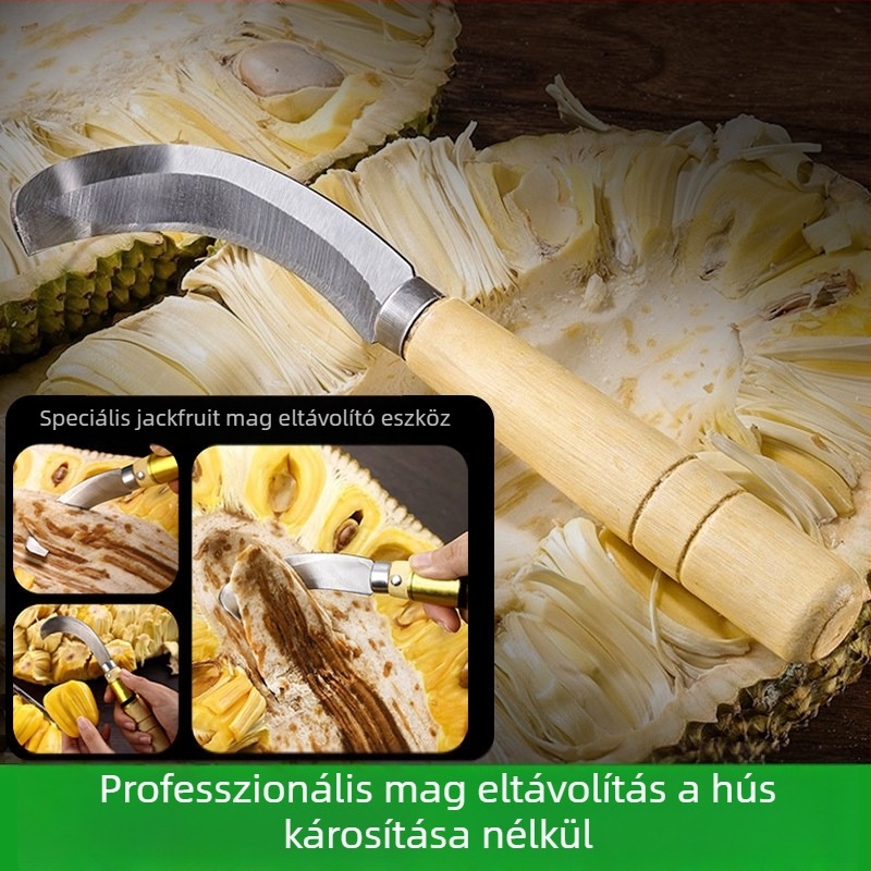 Rozsdamentes acél jackfruit magkivágó és kettős funkciójú kés
