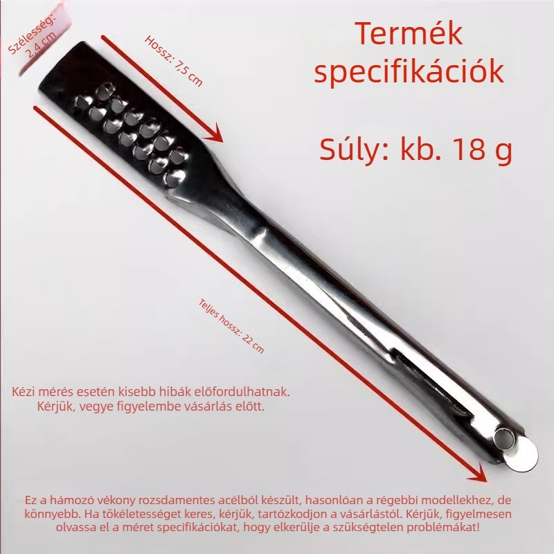 Rozsdamentes acélból készült retro stílusú hámozókés, halszálka-eltávolítóval, három az egyben multifunkcionális eszköz krumplira és gyümölcsre