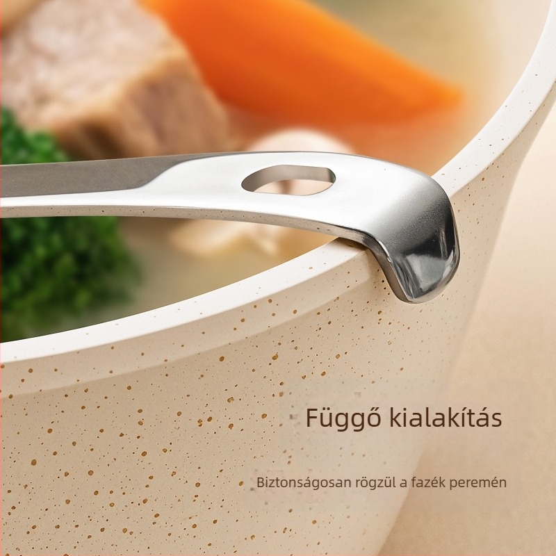 Nemzeti stílusú hosszú nyelű kerek leveskanál, rozsdamentes acél, koreai stílus, nagy zabkása kanál a konyhához, mély leveskanál