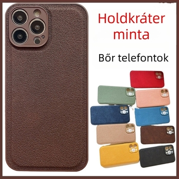 Ins-stílusú minimalistikus egyszínű matt tok iPhone 15 Pro-hoz kráteres mintázattal