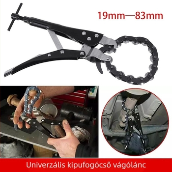 Csípőfogó típusú vágó autó kipufogócsöveihez és szűrőkulcs – 15–85 mm, krom-molibden acél