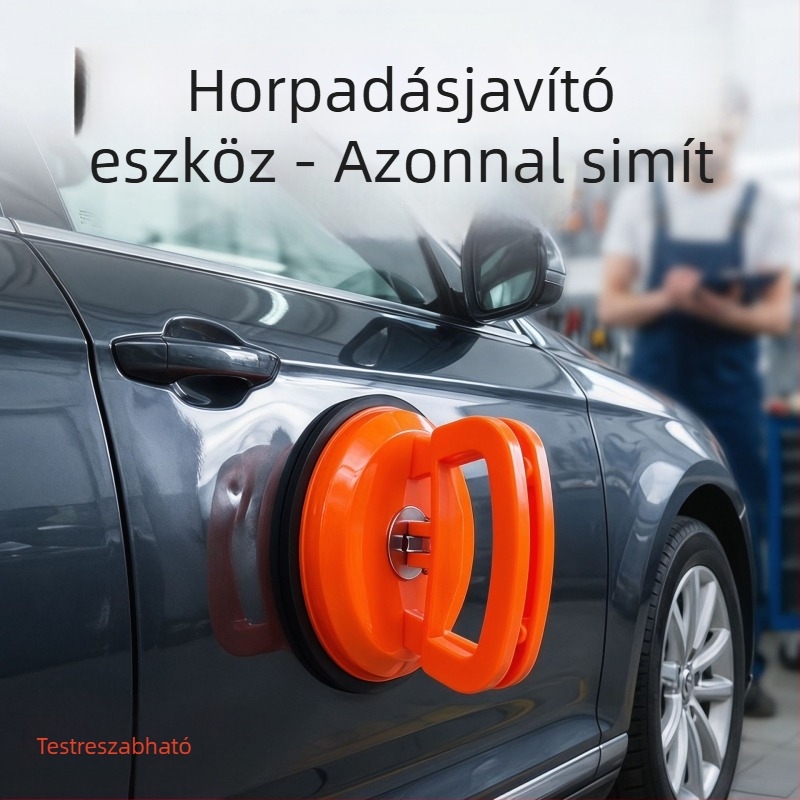 Autókarosszéria javító eszköz egyszor karmás vákuumszívóval, üveg- és burkolólemez-kezelésre