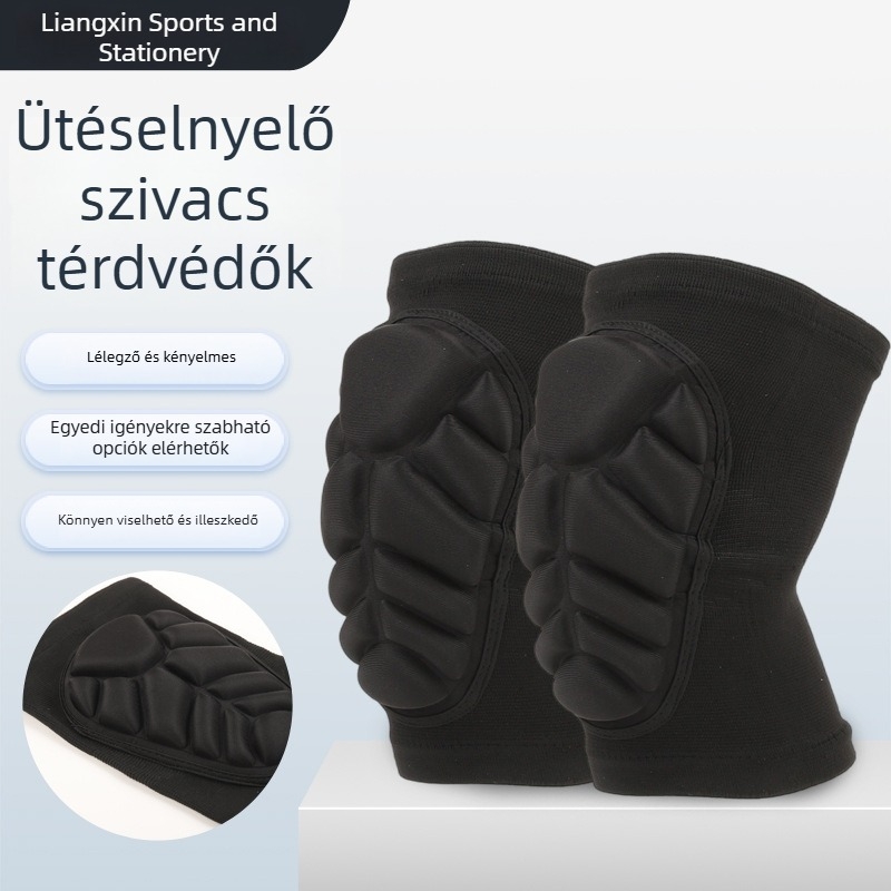 Vastagított habszivacs térdvédők teknőshéj mintával kerékpározáshoz, tánchoz és görkorizáshoz, nyáron légáteresztők