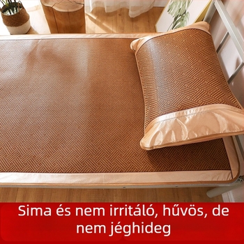 Összecsukható rattan hűtő matrac diák kollégiumokra, egyágyas méret 0.9 m × 0.8 m; otthoni használatra 1.5 m × 1.8 m