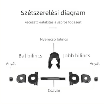 MTB nyeregcsat csavarral és átalakító csatlakozóval