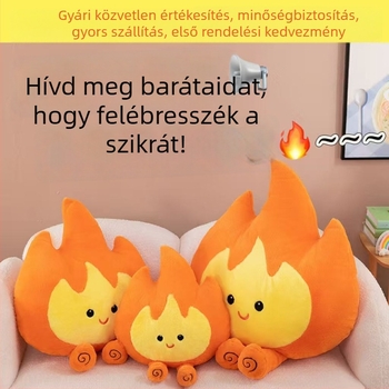 Láng formájú plüss játék – kreatív, mókás párna otthonra