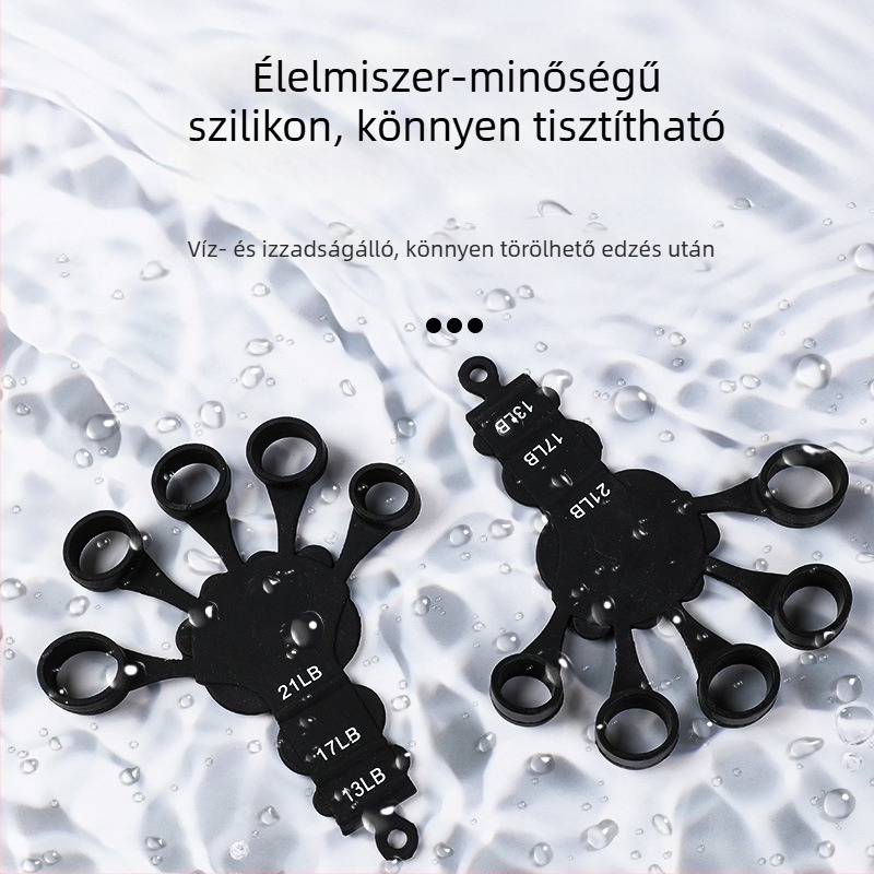 Szilikon ötujjú edző és csuklóerősítő a fogás edzéséhez