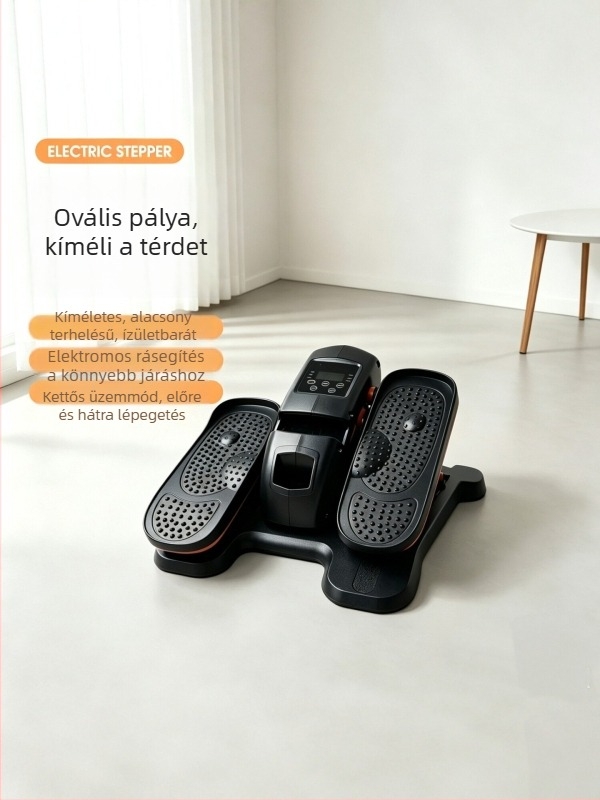 Kompakt otthoni elektromos elliptikus tréner, csendes működés, mini rehabilitációs edző 12 állítható sebességgel