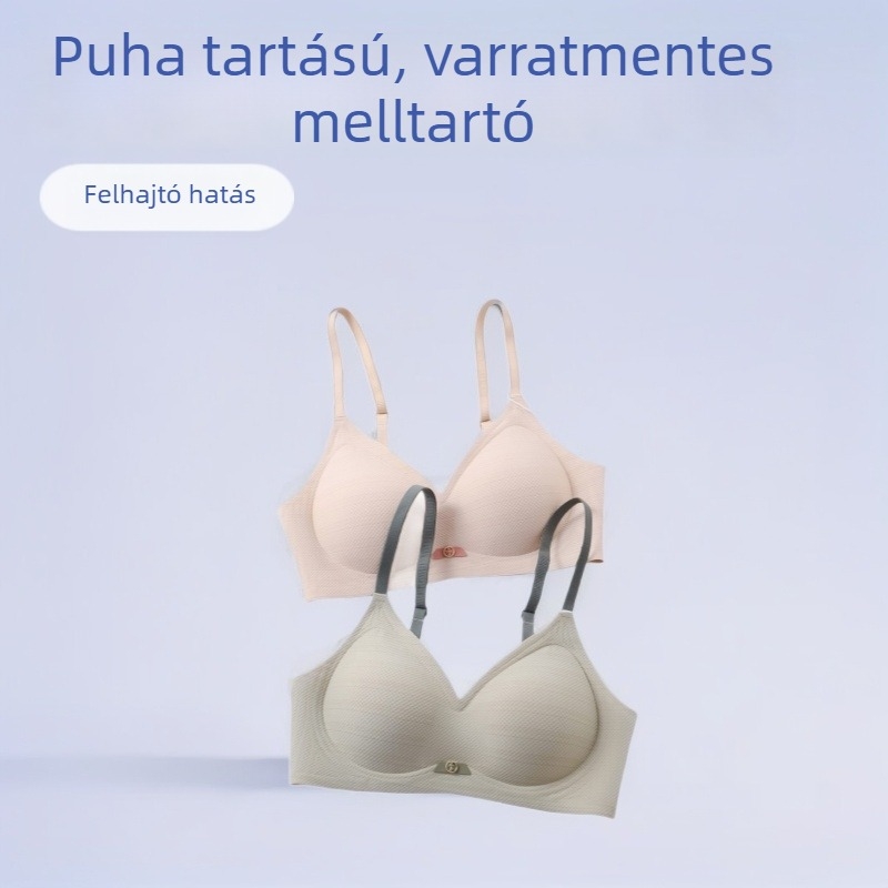 Fanmei Puha Támogatású Varrásmentes Melltartó Gelbetéttel, Kis Mell Emeléséért, Jóga és Alvás F02