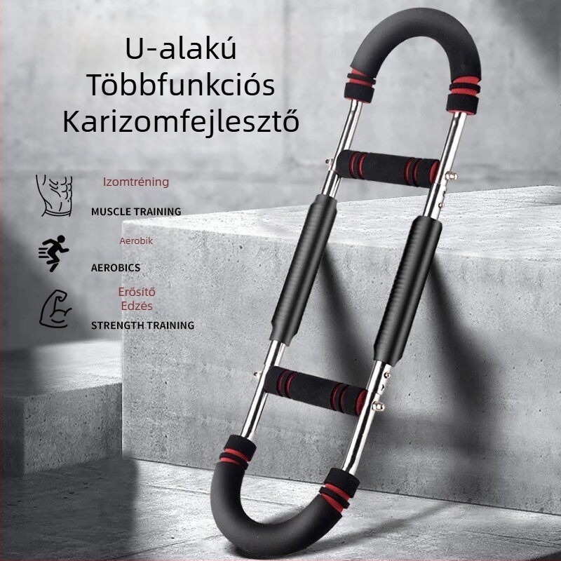 U-alakú állítható karerősítő, többfunkciós rugós edzőgép otthoni használatra – csukló és mellkas izmainak edzéséhez