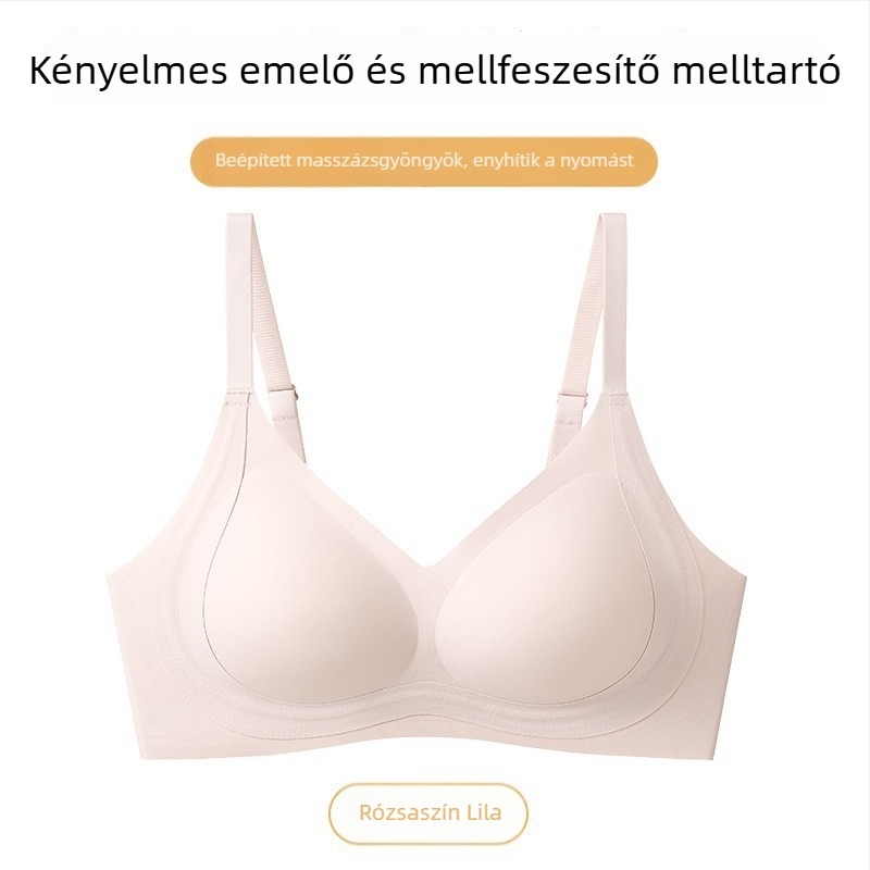 Harmadik generációs varrat nélküli melltartó kis keblekhez, 3/4 kosár, push-up és emelés