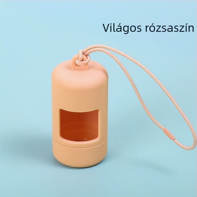 Hordozható kutyapiszok-szedő, kompakt és multifunkcionális, színválasztékkal a sétákhoz.