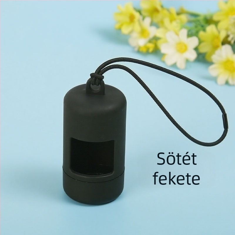 Hordozható kutyapiszok-szedő, kompakt és multifunkcionális, színválasztékkal a sétákhoz.