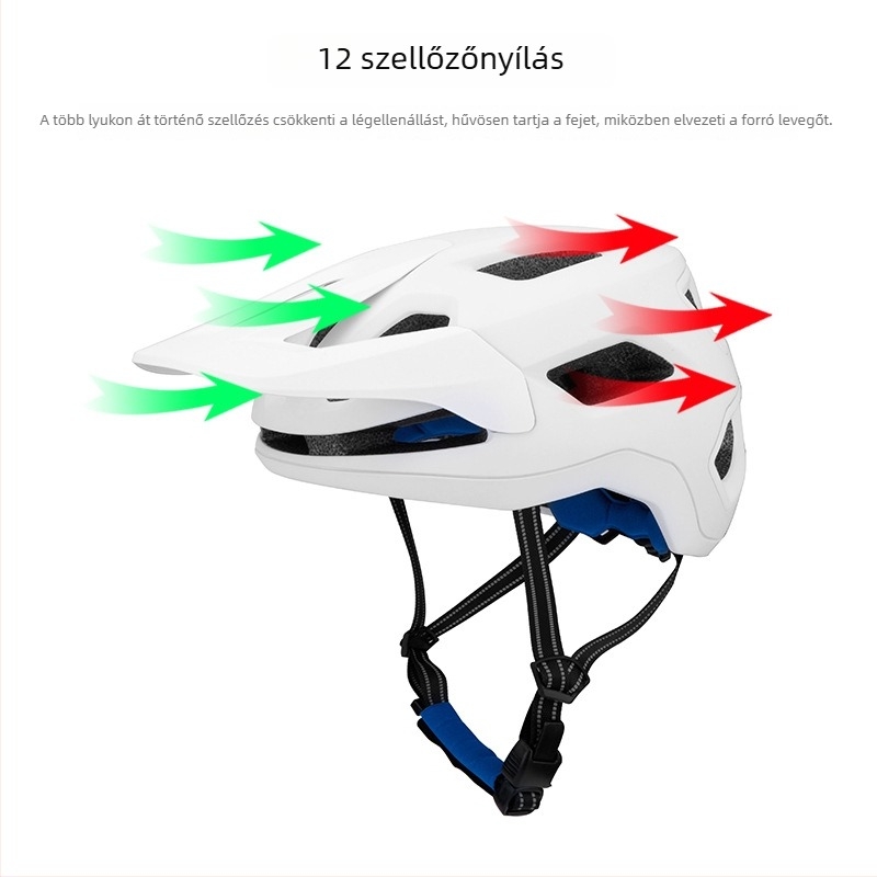 Mountain bike sisak off-road használatra, integrált él-menti dizájn, testreszabható színek és logó