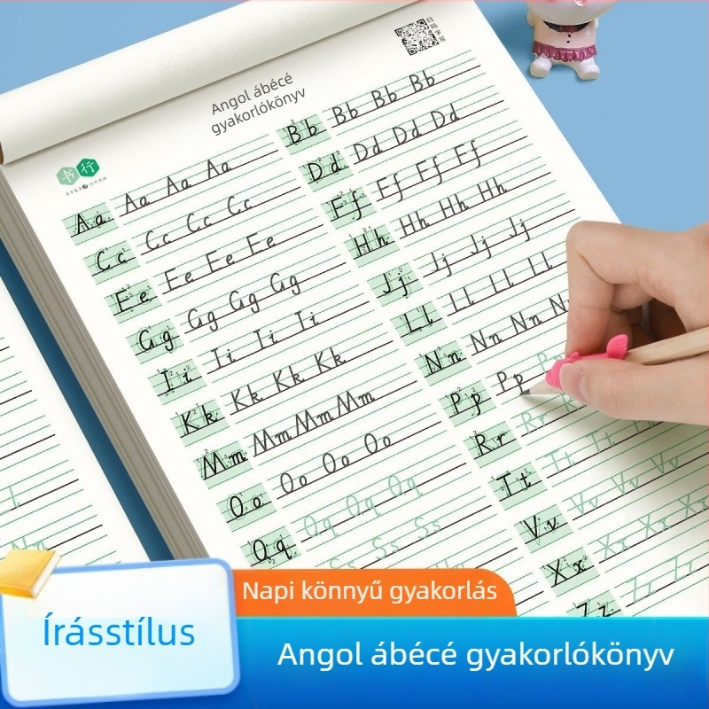 Hengshui stílusú 26 angol betű írásgyakorló füzet