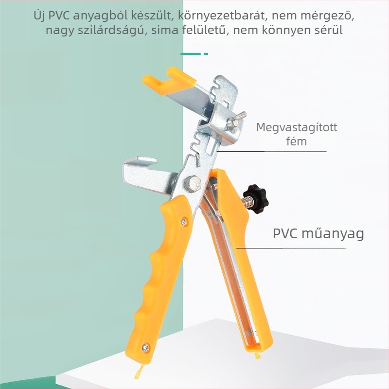 Csempék szintező eszköz szorítófogóval, pontos pozicionálás – erőfeszítés megtakarítása