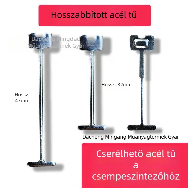 Új csempe szintező hosszú acél tűkkel külső falra történő márványcsempe pozicionálásához és hézagok megtartásához
