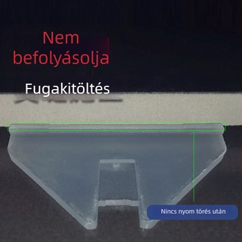 Személyre szabott csempe szintező alap műanyag kártyával a burkolólap lerakásához és hézagok beállításához