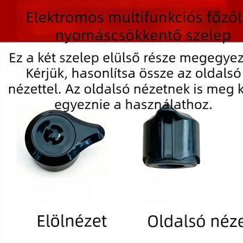 Rongshida elektromos nyomás alatti főzőedényhez tartozó szelepház alkatrészek: kipufogó szelep, nyomáskorlátozó szelep és szelettömeg, modell YDG50-100A260 A57