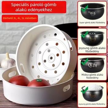 Ball Pot rizsfőző belső bevonat, univerzális gőzölő kosár, PP élelmiszer-minőségű gőzölő rács és emelő rács