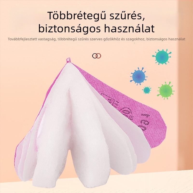 Aktív szén szűrővata maszkhoz, por- és gáztiszítás, P1, kompatibilis a 6200/6800/7502 modelllekkel, mikroszálas anyag