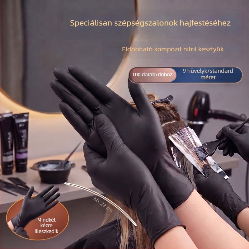 Egyszer használatos PVC vízálló kesztyűk kozmetikai szalonok számára, lábmasszázs és testmasszázs olajjal