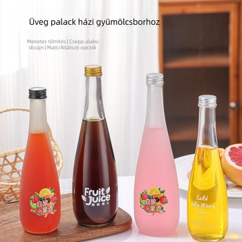 330ml üveg gyümölcsbor – üres üveg ásványvízhez, gyümölcsléhez és hideg italokhoz