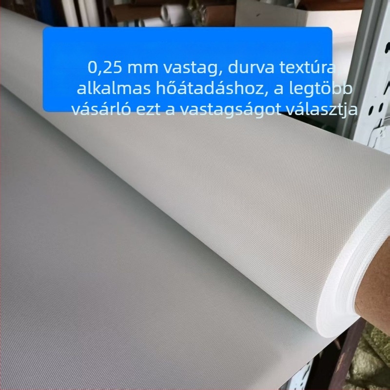1 m szélességű, 0,25 mm vastagságú durva szövésű teflon bevonat hőálló kendő sütéshez és vasaláshoz (üvegszálas)