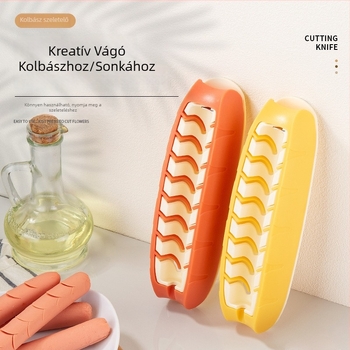 Multifunkcionális kolbászvágó és nyárs készítő eszköz — integrált grillezési gép, otthoni használatra