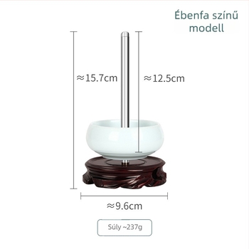 Kézzel készített gyöngyfűző eszköz bükkfa és gyanta felhasználásával, gyöngytálkával a gyors fűzéshez