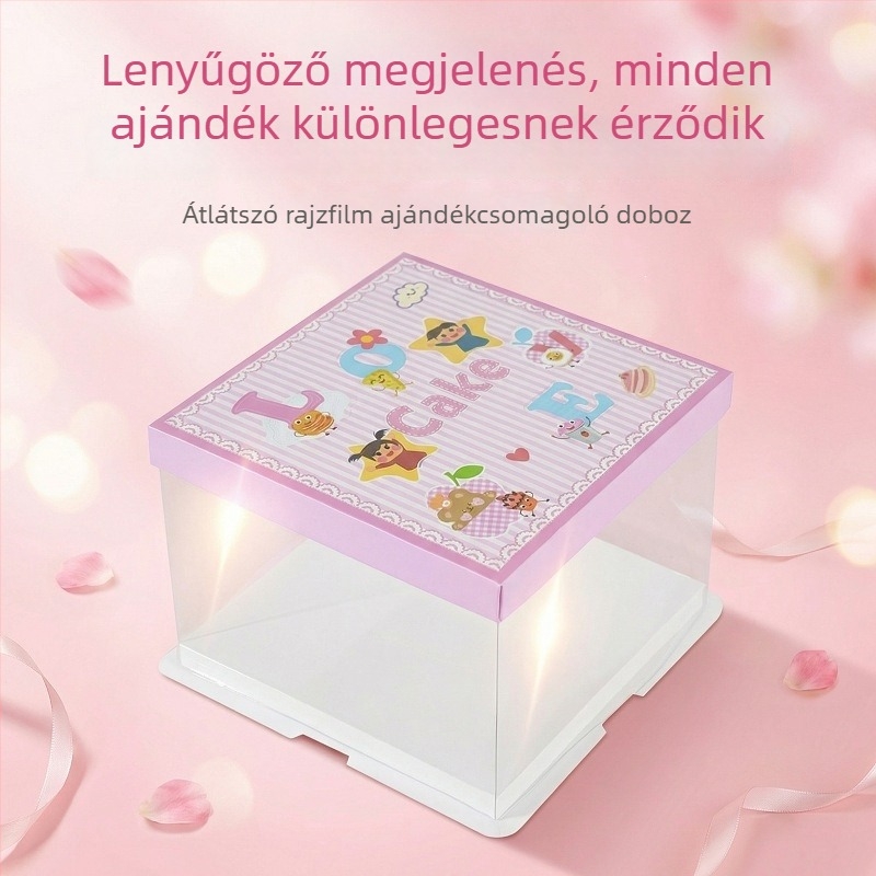 Gyermeknap snack ajándékdoboz készlet – üres tortadoboz, csomagolás édességekhez