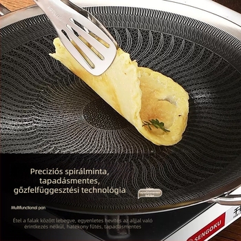 Extra vastag 316 rozsdamentes acél grill tálca, tapadásmentes, kültéri grillezéshez, füstmentes, kompatibilis kannás gázfőző és indukciós főzőlap