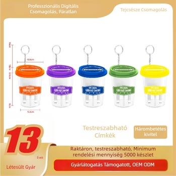3C elektronikai csomagolás kristálydobozban: adatkábel, vezetékes fülhallgató, akasztó, tej-teás pohár, próbadoboz és hárompin töltő