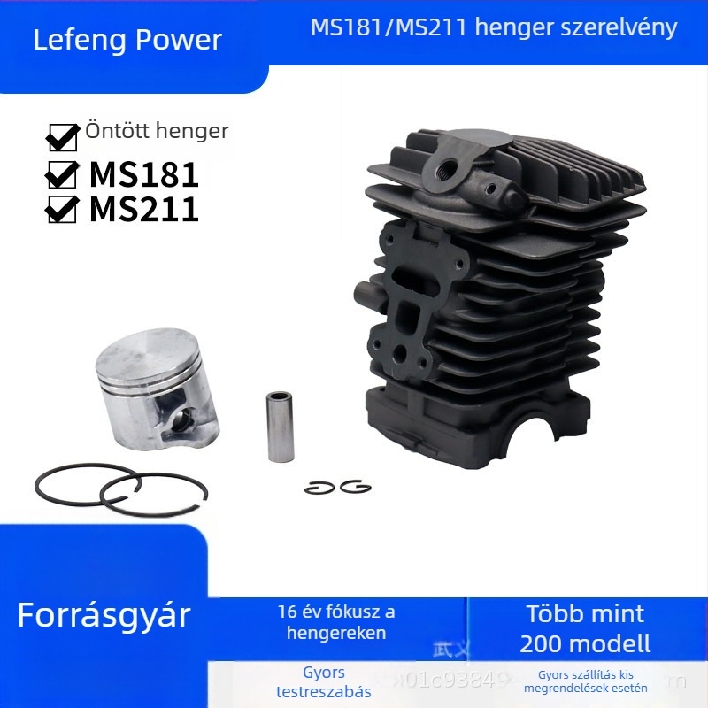 MS181/MS211 öntött henger láncfűrészhez – összeszerelés