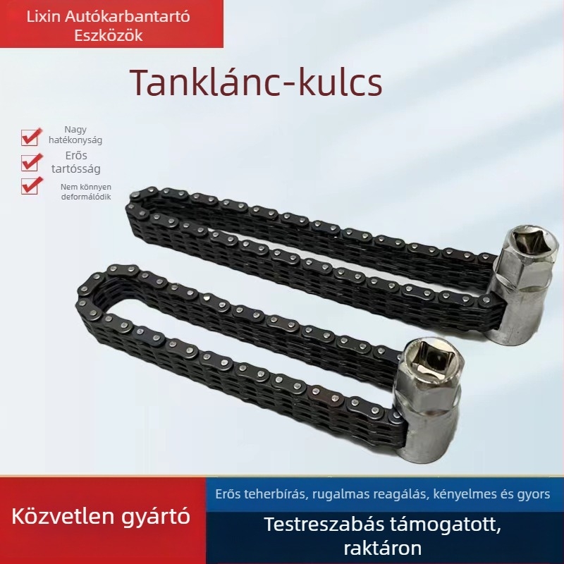 Olajszűrő kulcs – univerzális eszköz szűrőelem szétszereléséhez és összeszereléséhez