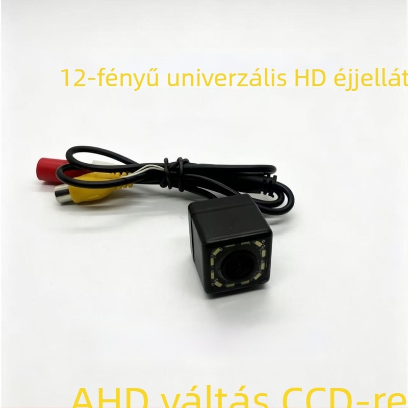 HD hátsó kamera 12 LED-del, CVBS, 720×480 felbontás, 12V jármű-kamera