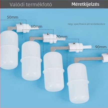 2-pontos golyóscsap felső, függőleges vízvezetékhez, lebegő szelep a víztisztítóhoz, kis lebegő szelep, réz gyorscsatlakozó a víztisztítóhoz